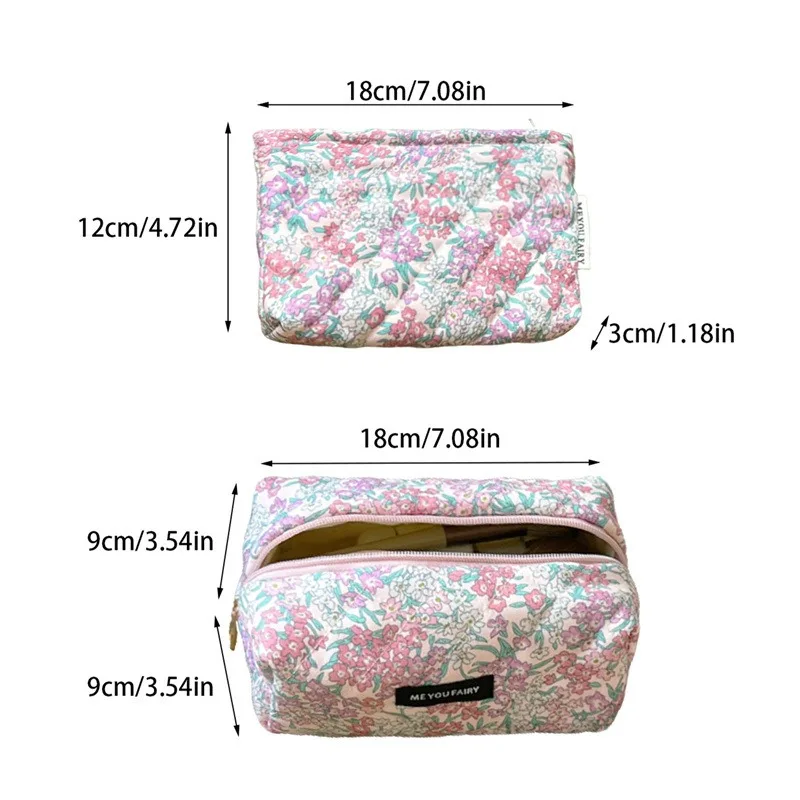 2025 خمر الأزهار الغرور حالة الحلو الجاكار ماكياج مخلب المرأة انغلق مربع الحقيبة الرجعية مستحضرات التجميل أدوات الزينة المنظم أكياس #6