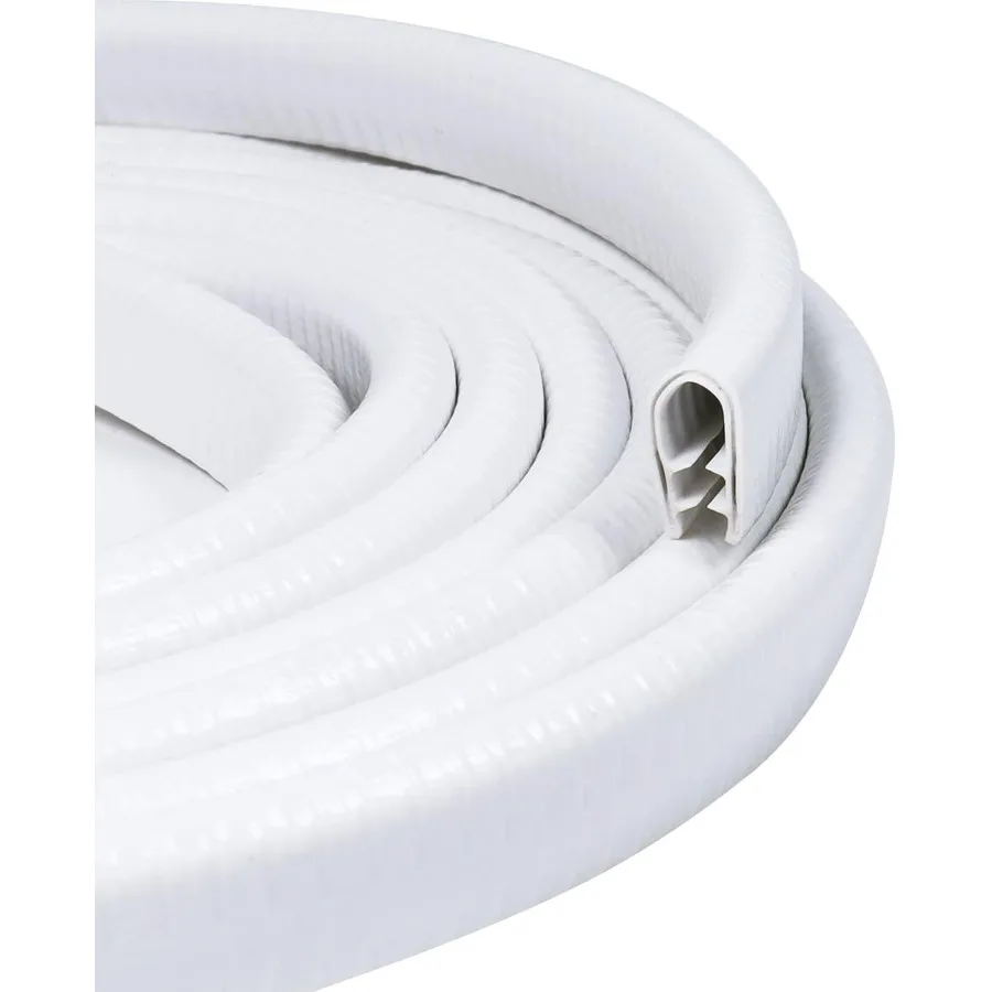 

12 in X 38 in U Shape Edge Trim Strip with Metal Car Door Edge Protector Fit Gap 364 into 14 in Automotive Rubber Door Seal Str