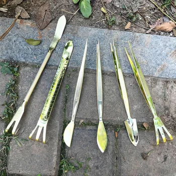 บ้านสวนบอนไซเครื่องมือกระถางดอกไม้แหนบมีดโกนคราดจอบ