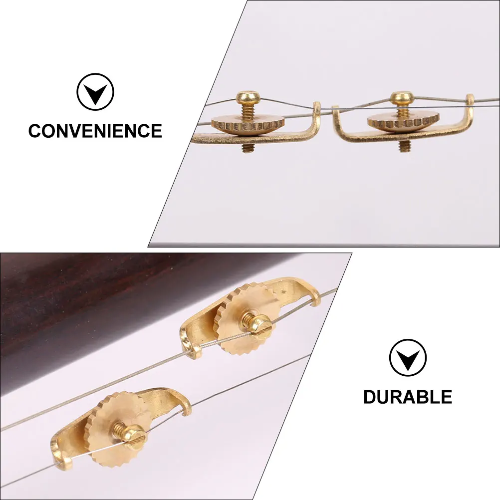 

12pcs Copper Erhu Fine Tuners Golden Durable Replacement Parts For String Instruments Accurate Tuning Accessories