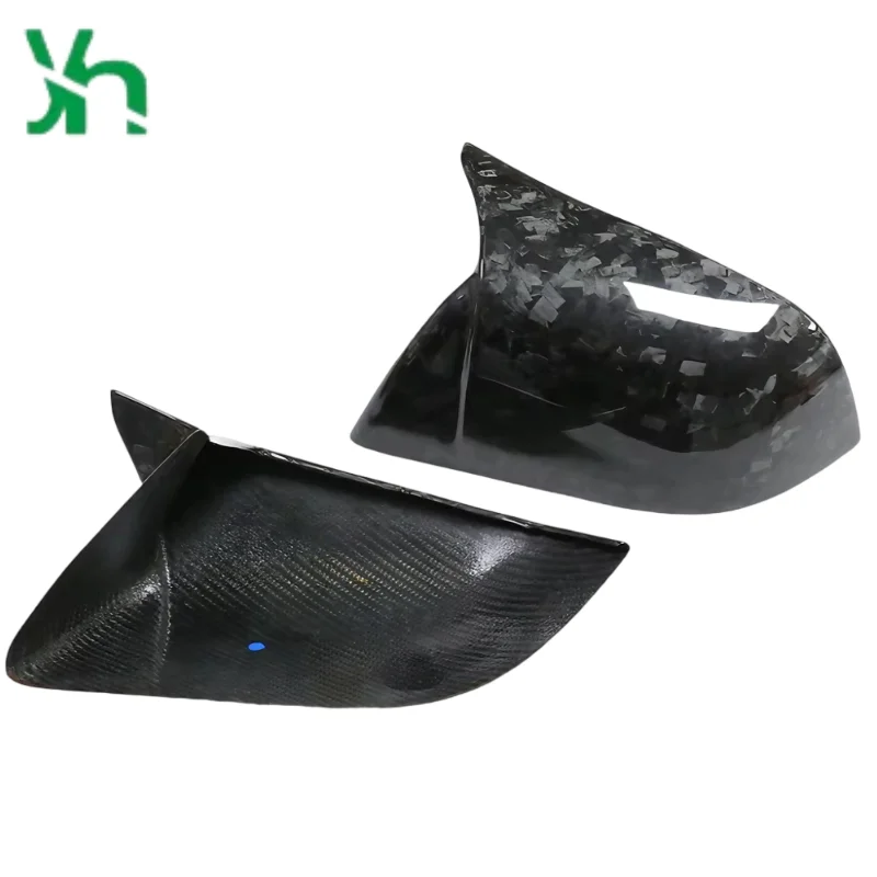 غطاء مرآة من ألياف الكربون على الطراز المزورة لطراز تسلا 3 2016-2022 مرآة الرؤية الخلفية قذيفة الباب مرآة الرؤية الخلفية قذيفة لامعة