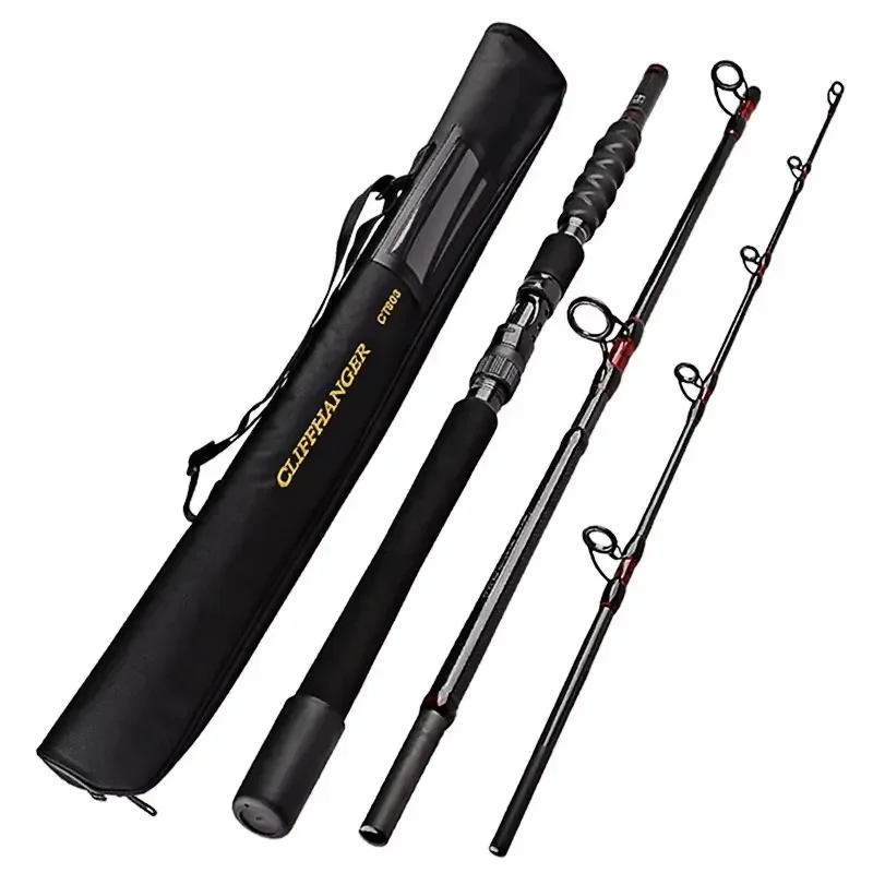 Fishing Rod 20-50Lb 1.8-2.7m 3 Section Baitcasting Spinning Rod Test 20kg Heavyweight  Lure Casting Travel Rod Gift