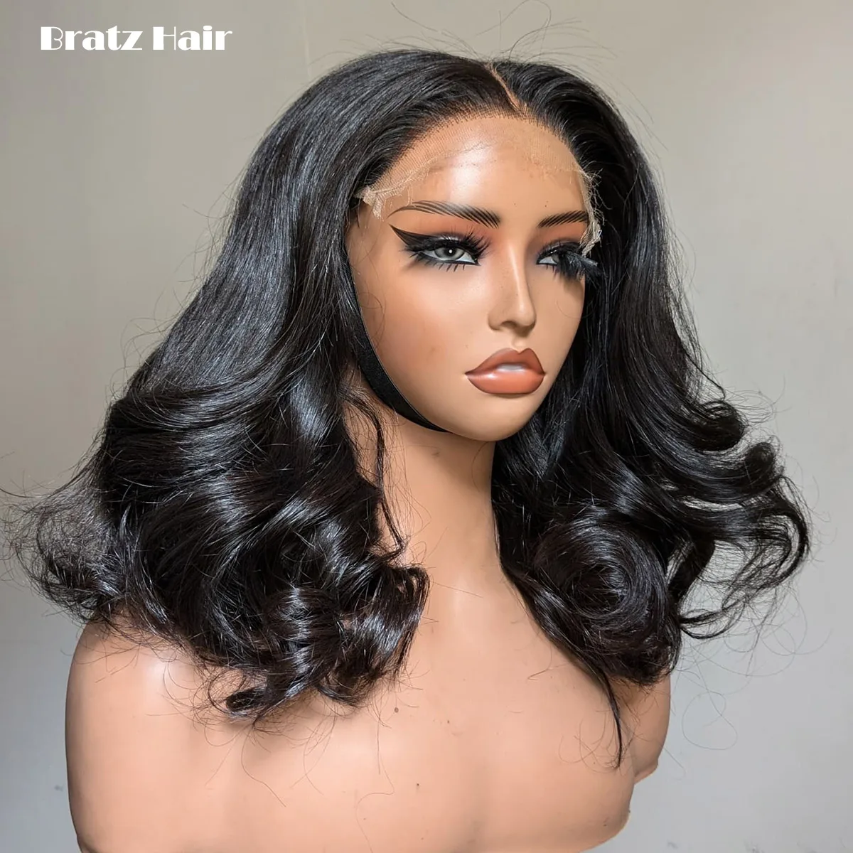 

5by5 Natural Black Bouncy Glueless Wigs 100% Huamn Hair 13x4 13x6 360 Lace Front 450 Density Wig Ready to Wear Wigs for Woman
