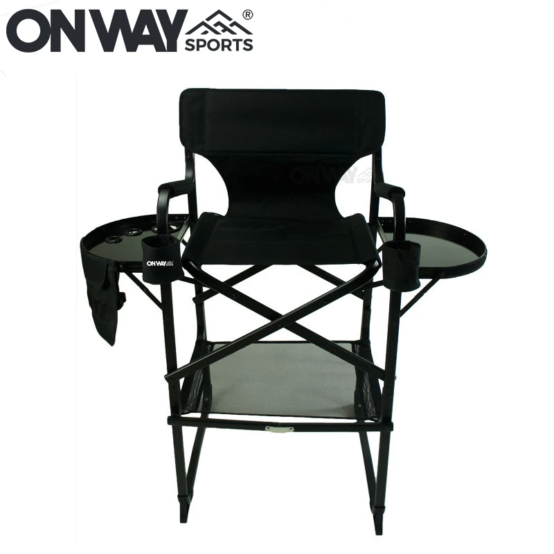 Wholesale Aluminum Folding Portable Upgraded Tall Director Makeup Artist Chair