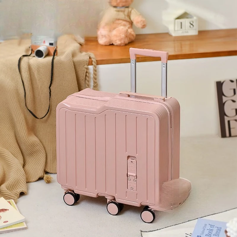 Boarding Password Case Riding Suitcase Trolley Case, Dogwood Powder 20 Inches