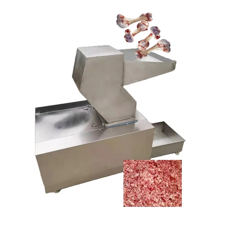 Bone Crushing Machine for Grinding Beef Pork Chicken Fish Bones Meat Processing Machinery Stainless Steel 304
