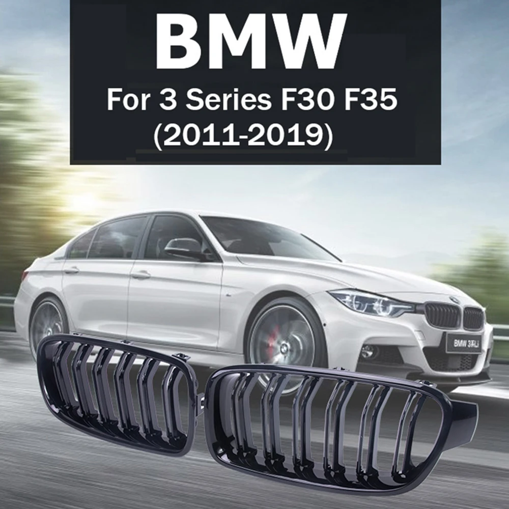 bmw-3シリーズ-f30-f31-f35（2012年～2018年式）に適合。スポーツグリル、ダブルフラットライン、フロントバンパー、フロントグリル。