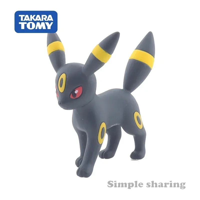 Takara Tomy  Tomica Pokemon Pocket Monster Collection Umbreon Character Resin Anime Figure Kids Xmas Gift Toys for Boys