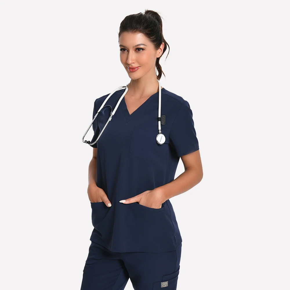 KUNGFU SCRUBS womens medical outfit Surgical uniforms nurse suit High quality fabric with silver ion antibacterial waterproof
