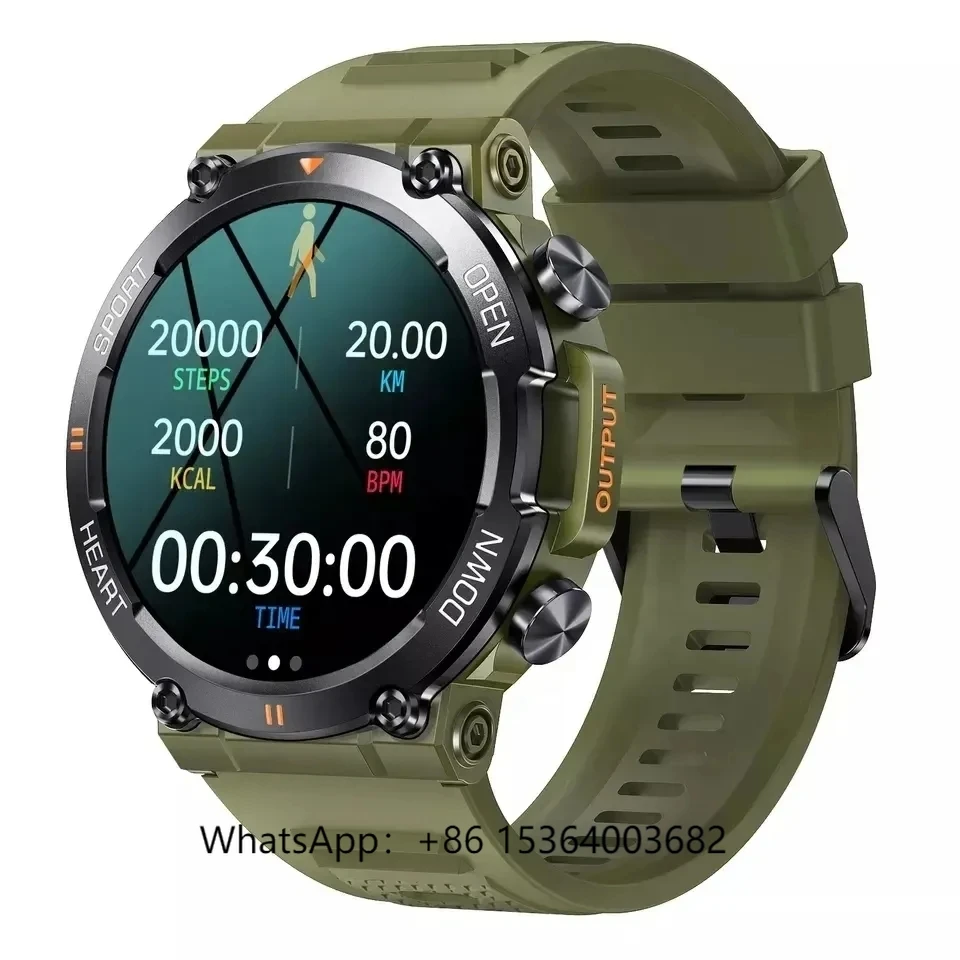 

TJXL-K56 Pro Smart Watch Hombre Sports Mens Style Watches Blood Oxygen Blood Pressure Heart Rate Monitoring Bt Call