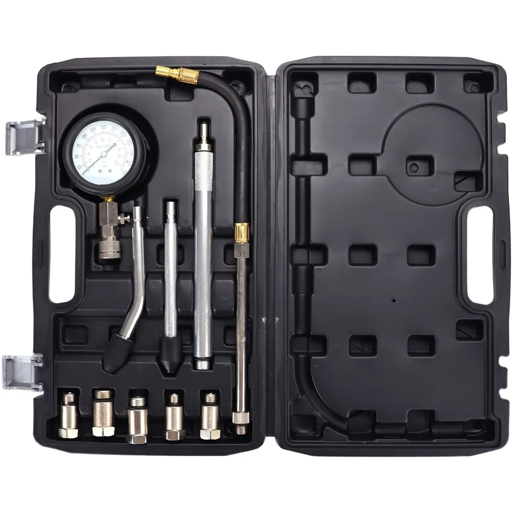 Cylinder Pressure Measurement Kit for Engine Compression Testing on For Motorcycle Car Truck and Marine Engines