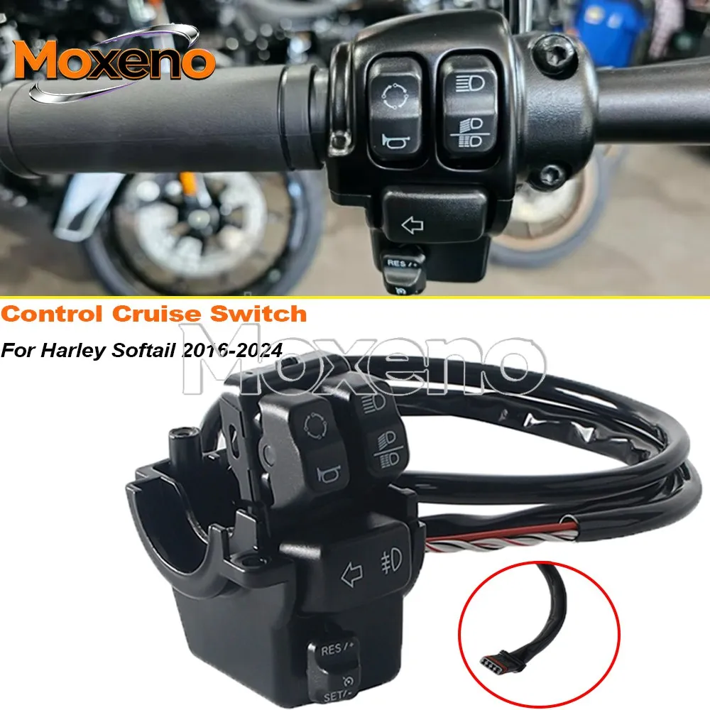 For Harley Softail IP65 Waterproof Replacement Cruise Control Kit FLHC FLSTC FLSTFBS FLSTN FXSE FXBB FXBR FLSB FLFB FXLR FLSL