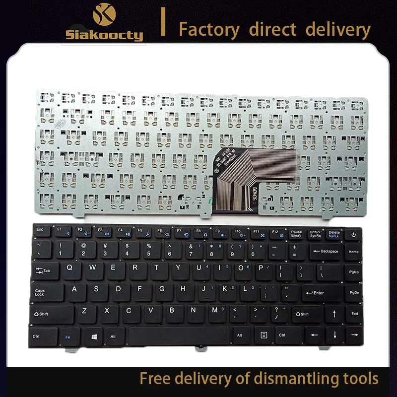 Teclado inglés de EE. UU. Para Teclast F7 14,1 PC230 dk-mini 300E PRIDE-K2381 K2790 343000075, teclados de repuesto para portátiles