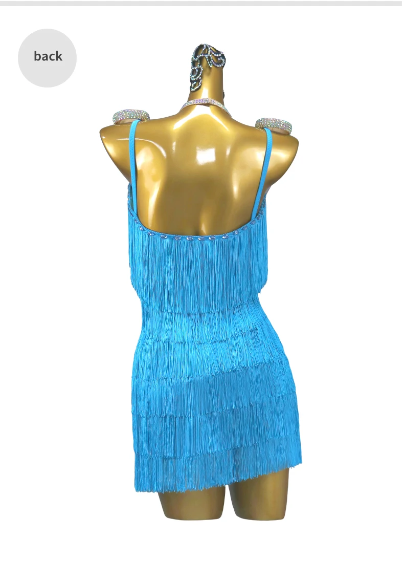 Abendkleid für Mädchen, elegantes Partykleid 2026, neues Tanz- und Abschlussballkleid, kurzer Rock, lateinamerikanische Tanzkleidung, Wettbewerbskostüme, Damen-Abschlussball-Outfits – Detail 11