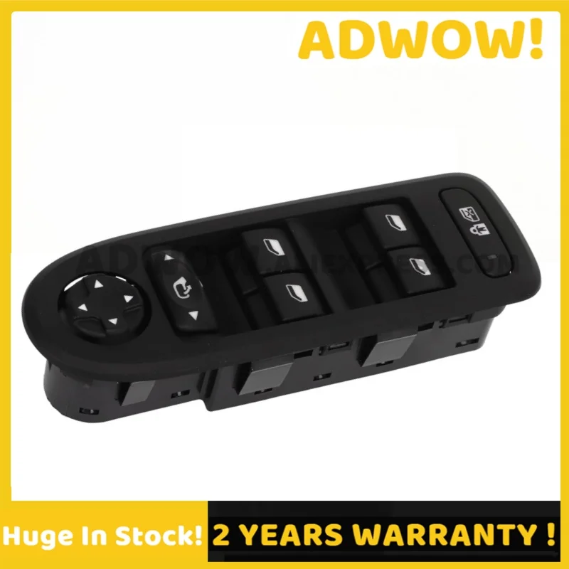 

96644917XT 96659465ZD Car Power Window Control Button Switch For Peugeot 308 508 C5 5 Door Hatchback Wagon 98026370ZD 96599975XT
