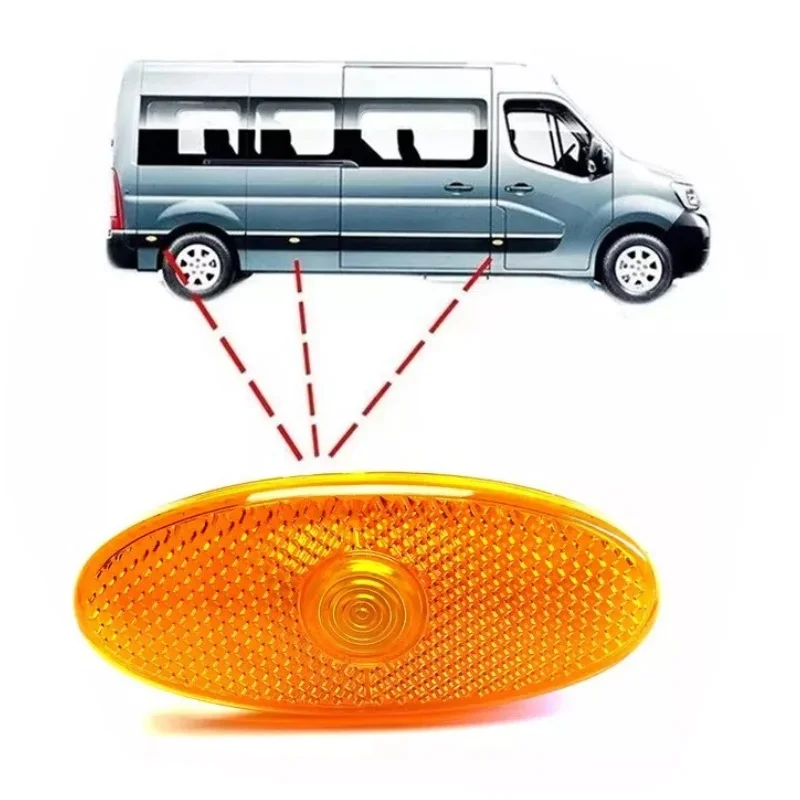 1pc AMBER SIDE MARKER LAMP FOR RENAULT MASTER MK3 Opel/VAUXHALL MOVANO MK2 Nissan NV400 261B00001R Side Turn Signal