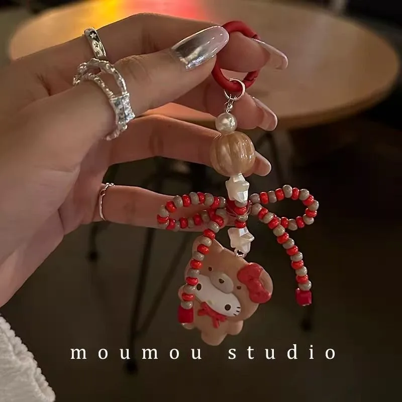 

My Melody PomPomPurin Anime Kawaii Sanrio Mobile Phone Chain Rope Cute Cartoon Lovely Doll Bag Decoration Toys Gifts for Girls