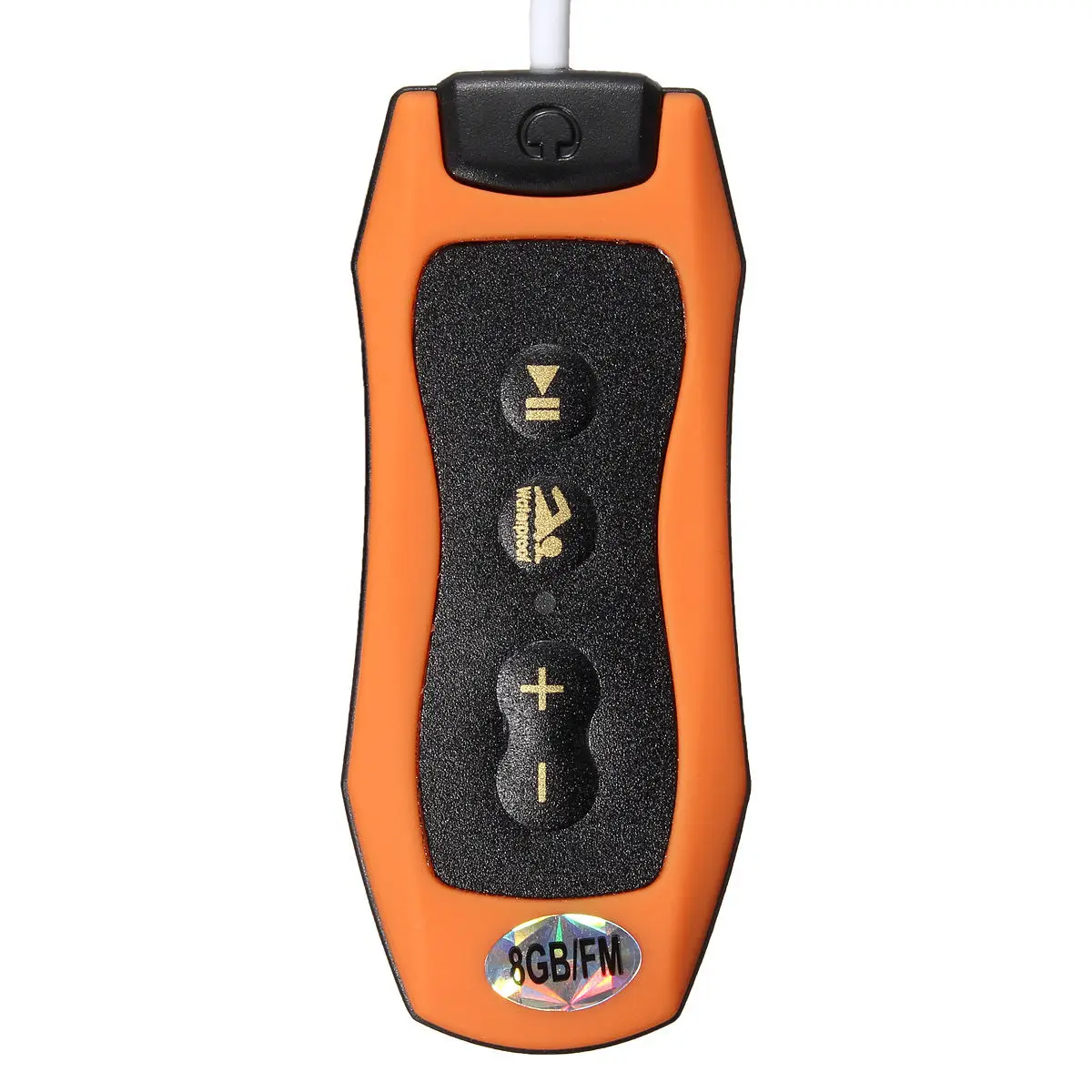 8 ГБ, MP3-плеер для плавания, подводного погружения, спа + FM-радио, водонепроницаемые наушники оранжевого цвета