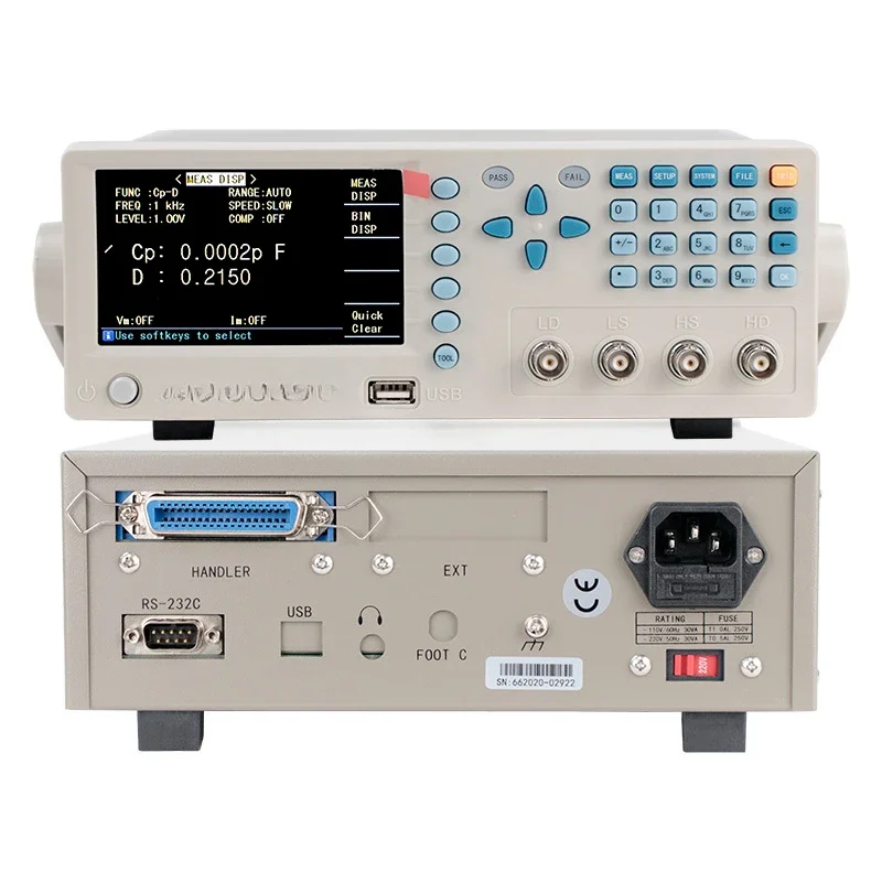 LCR 7030 High Precision 30kHz Bench Top Digital LCR Meter Impedance Meter with RS232 USB Handler