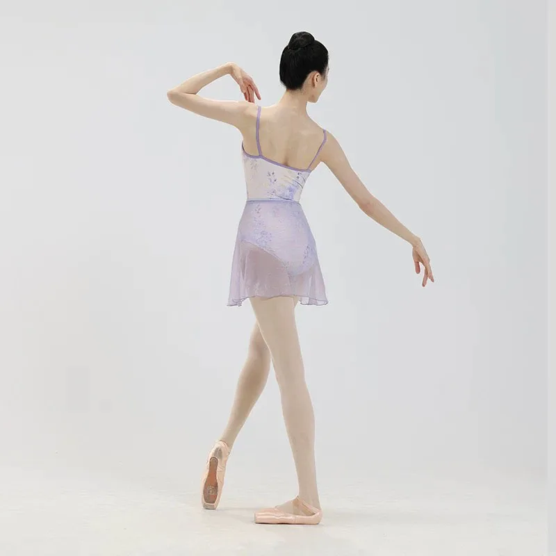 Printing Tights bodysuit ballet training Gymnastics Leotards adult ballet basic sling Dance Wear Camisole Gymnastic Swimsuit