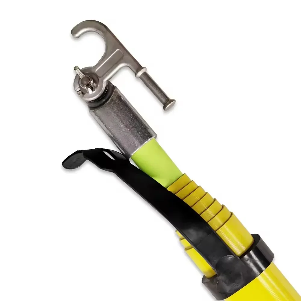9.2m Telescopic Adjus High Voltage Insulated Operating Triangle Hot Stick For Live Line Work