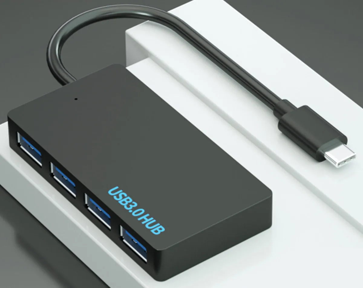 

Высокоскоростной USB 3.0/Type-C-концентратор, внешний 4-портовый адаптер, разветвитель USB-расширитель для ноутбуков, ПК, офисных принадлежностей