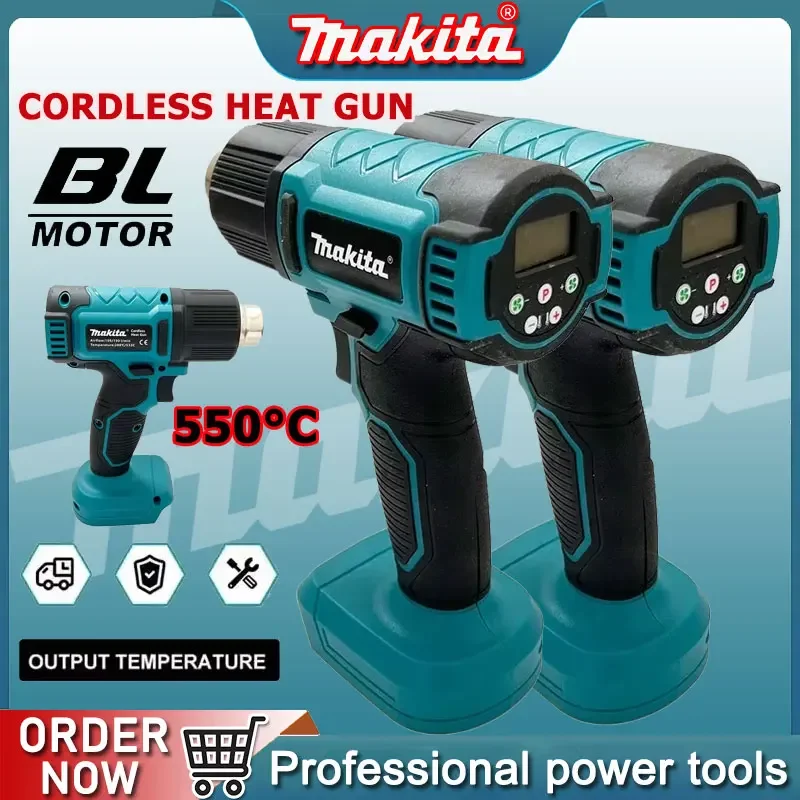 

Makita 18V Hot Air Baking Gun Tools Cordless Heat Gun Air Dryer For Soldering Max 550°C Shrink Film Wireless Rechargeable DHG181