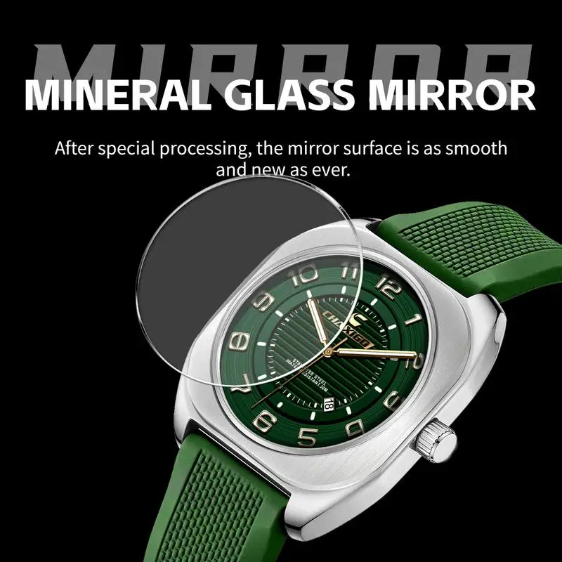 Reloj informal CHAXIGO, reloj de cuarzo resistente al agua a la moda, reloj Unisex para mujer, regalo de vacaciones, reloj para hombre del Día de San Valentín CA037