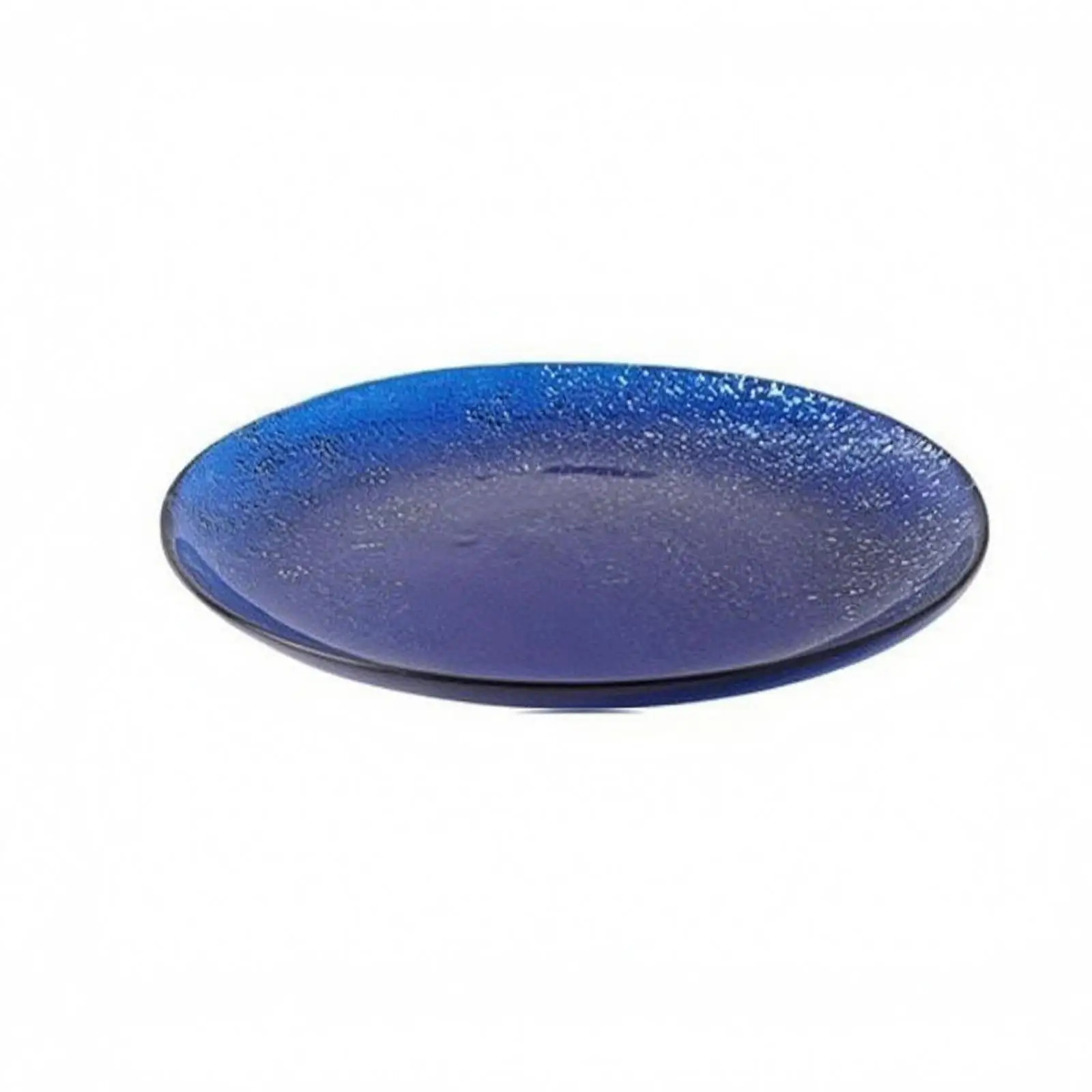 Speckled Textured Glass Plates | Glass Plate with Raised Edge, gleaming, for Dining Table