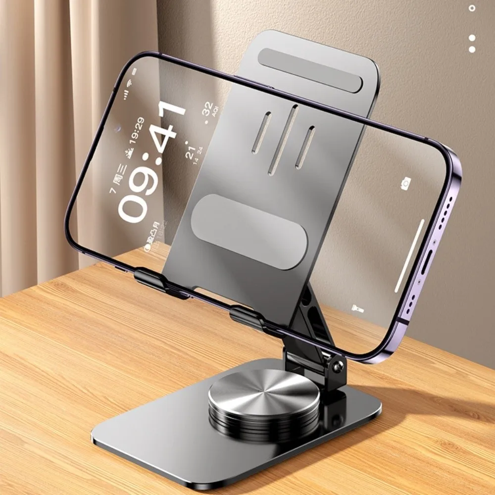 

360 ° Rotating Adjustable Phone Holder Folding Metal Mobile Phone Holder Stand Adjustable Portable Table Cell Phone Stand Tablet