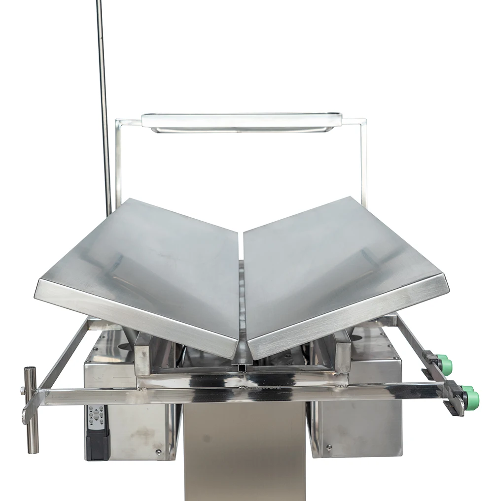 MT MEDICAL Electric Folding Stainless Steel Veterinary Surgery Dissection Table Pet Dog Exam Table For Animal Hospital Clinic