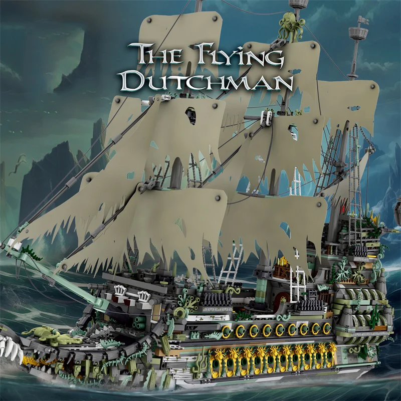 

5800+PCS The Flying Dutchman Ship Model Building Blocks Kits Ghost Pirate Ship Assembly Bricks DIY Toys For Kids Holiday Gifts