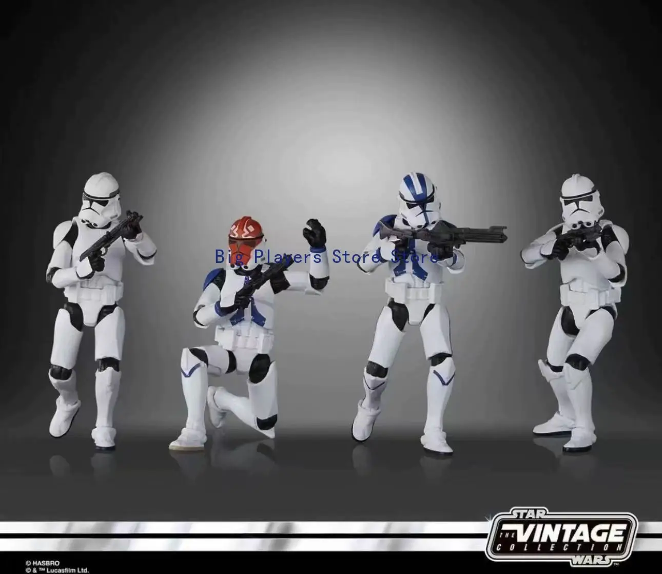 Spot Goods Hasbro Star Wars 3.75-Inch Clone Trooper 332nd 4-Pack Action Figure Set view 3