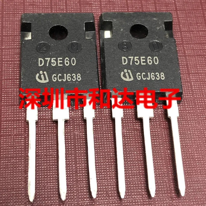 2pcs NEW D75E60  IDW75E60  600V 75A