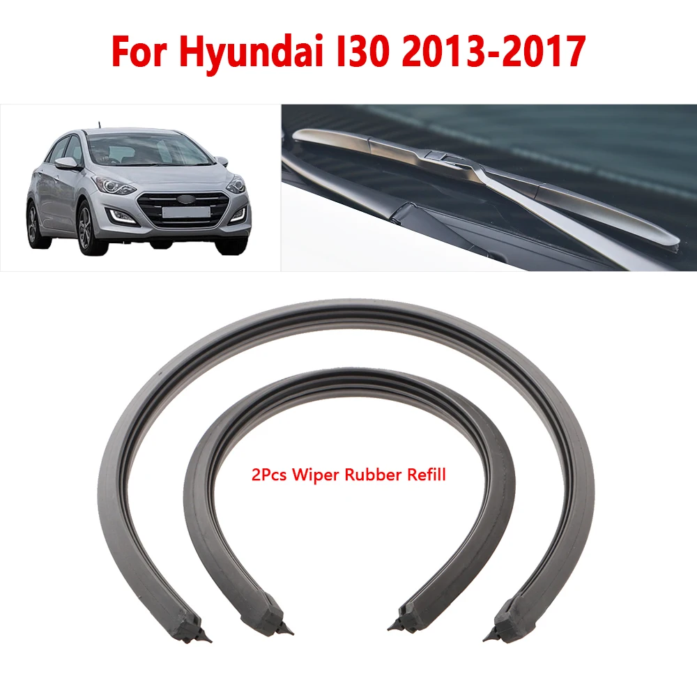 

For Hyundai I30 2013 2014 2015 2016 2017 Wiper Refill Rubber Strip 14" 26" Car Wiper Accessories 1Pair