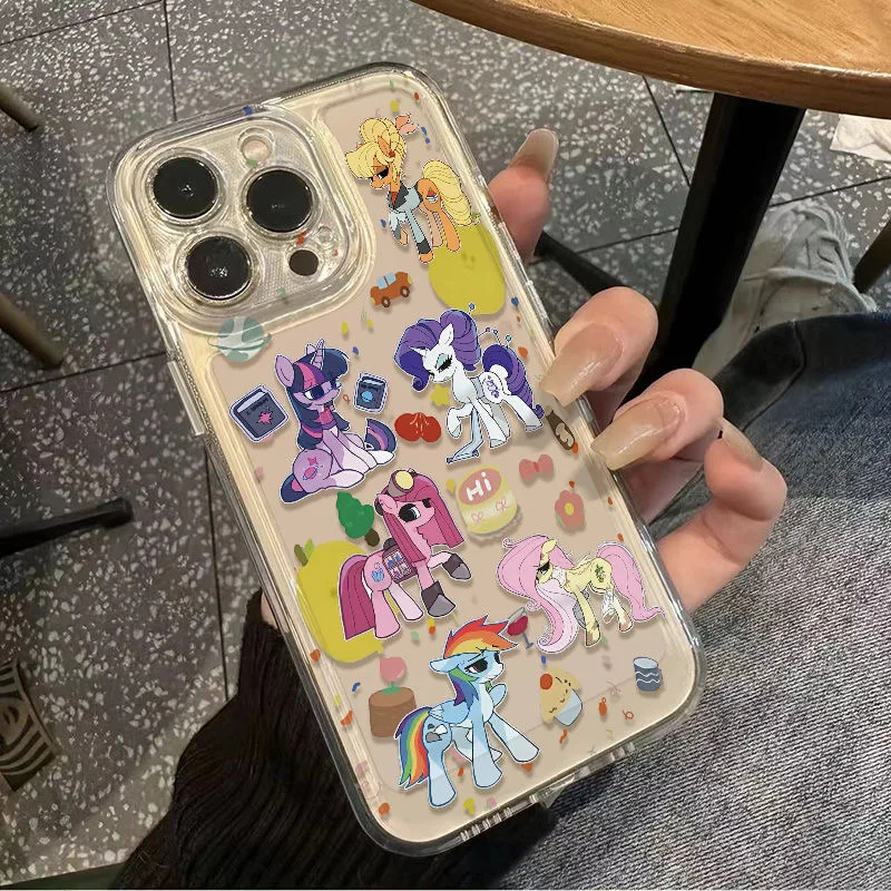 Cartoon kleine Einhörner niedlichen Pony Telefon Fall für vivo y28 v30e y75 y03 y36 y100 y17s y76 y22s y16 y50 y21 y20 v29 v23e v21e 5g