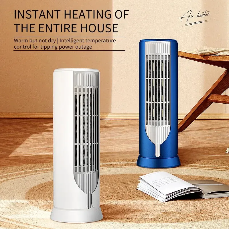 1000W PTC Ceramic Heating Portable Indoor Home Electric Heater Fan Office Heater Vertical Small Desktop Heater