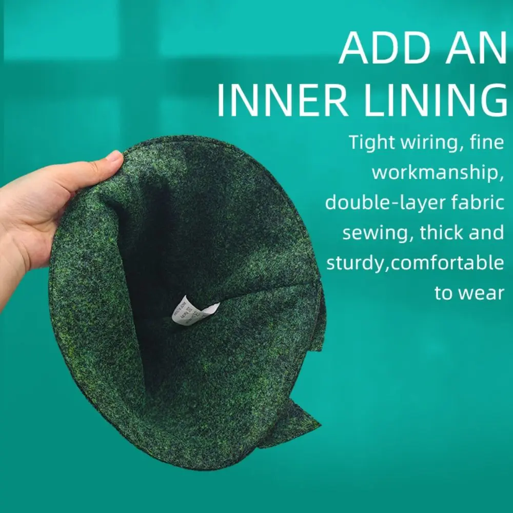 Polyester Peasecod Shape Hat Hair Decoration Headwear Halloween Cosplay Costume Prop Collection Multifunctional