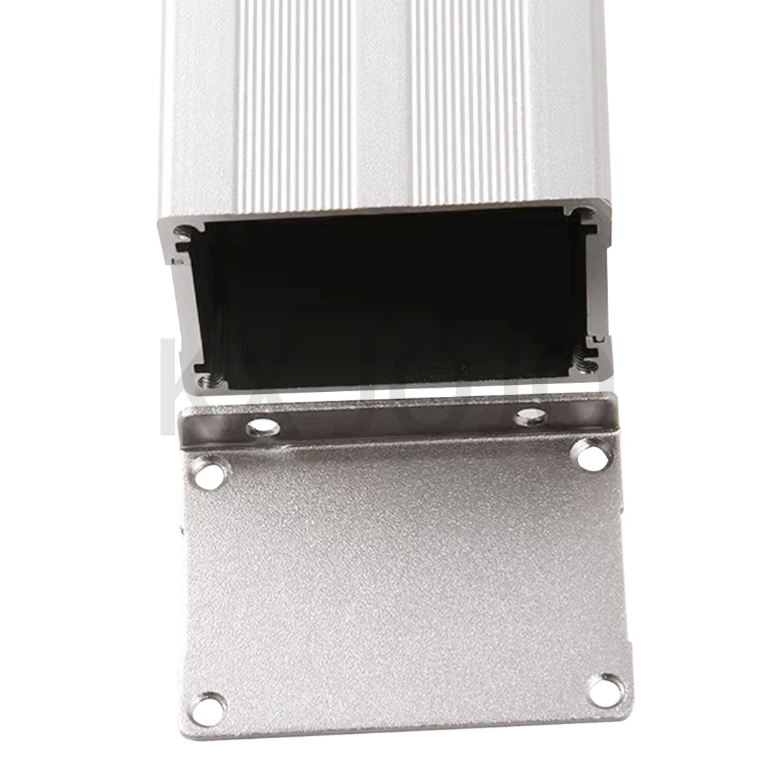 Alumínio Enclosure Electronic Components Shell, impermeável Split Box, Silver Straight Bending Profile, 52*38*100mm