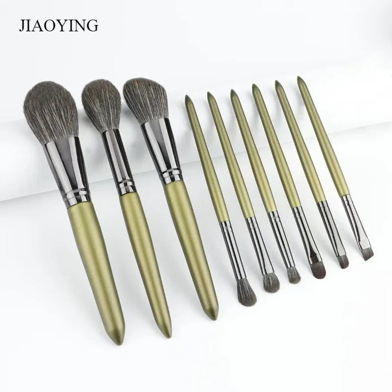 Horsehair 9 Makeup Brush Set Portable Makeup Tool Foundation Makeup Brush Concealer Foundation Makeup Brush Set