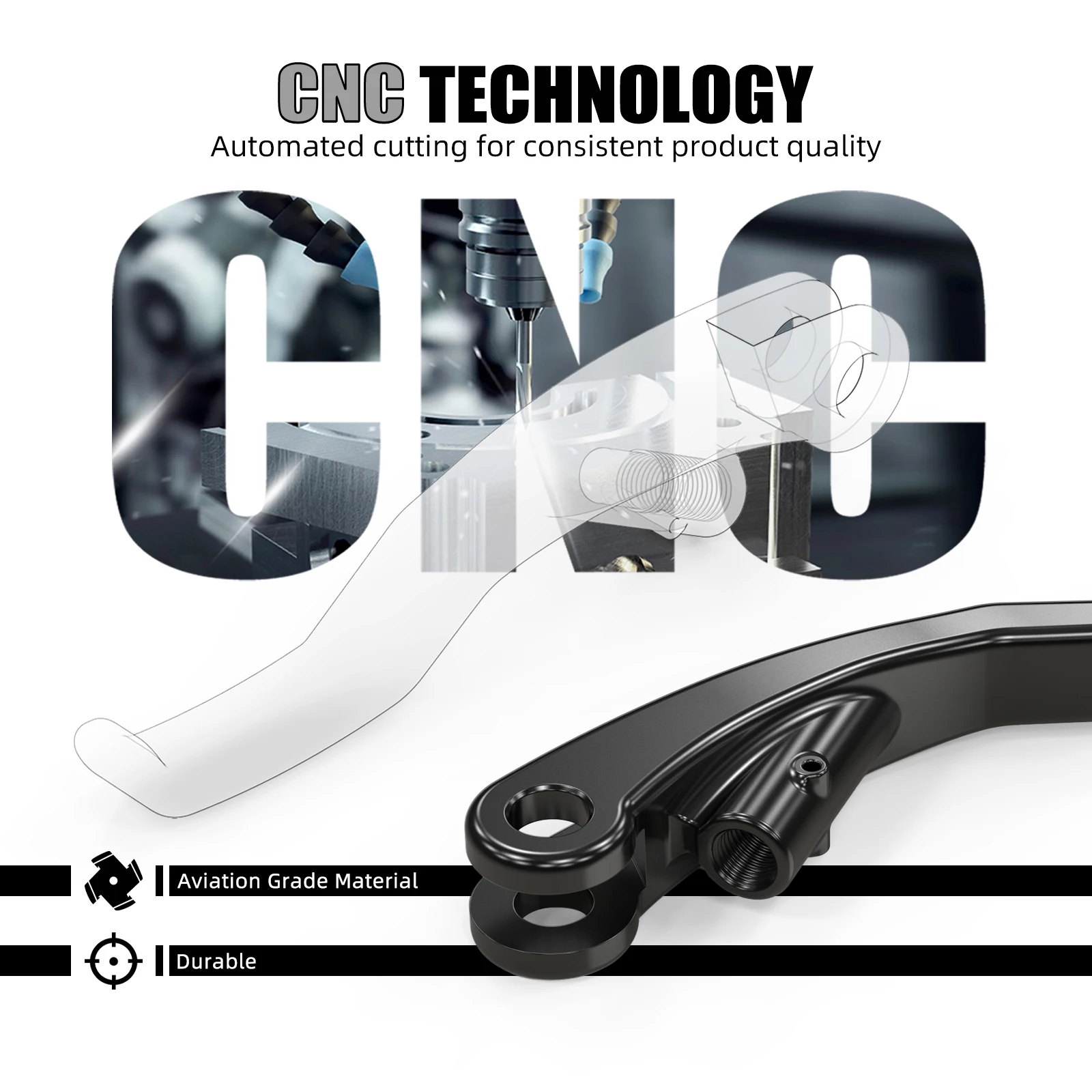 NICECNC Shorty Brake Clutch Lever For KTM 690 Enduro R 690 SMC R 2014-2023 Husqvarna 701 Enduro SM 16-2023 GasGas 700 SM ES view 4