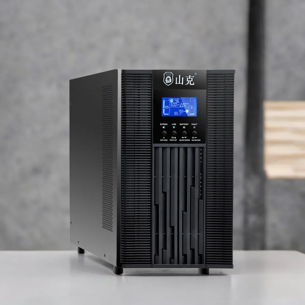 Shanker SC6KS แหล่งจ่ายไฟสำรอง SC10KS UPS 6KVA ออนไลน์/4800W มีความเสถียรเครื่องทนทานโดยไม่ต้องใช้แบตเตอรี่