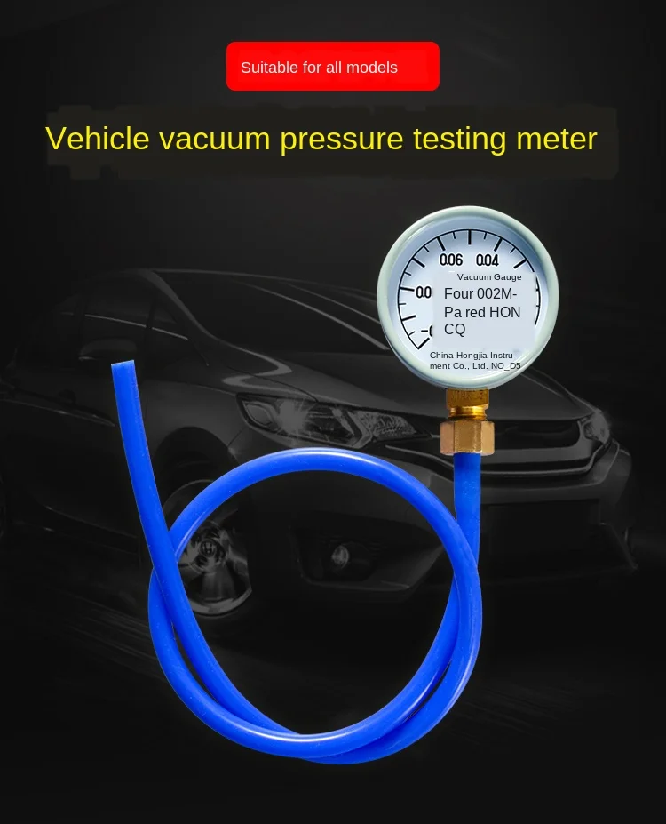 Medidor de presión de vacío para automóvil, prueba de presión positiva y negativa