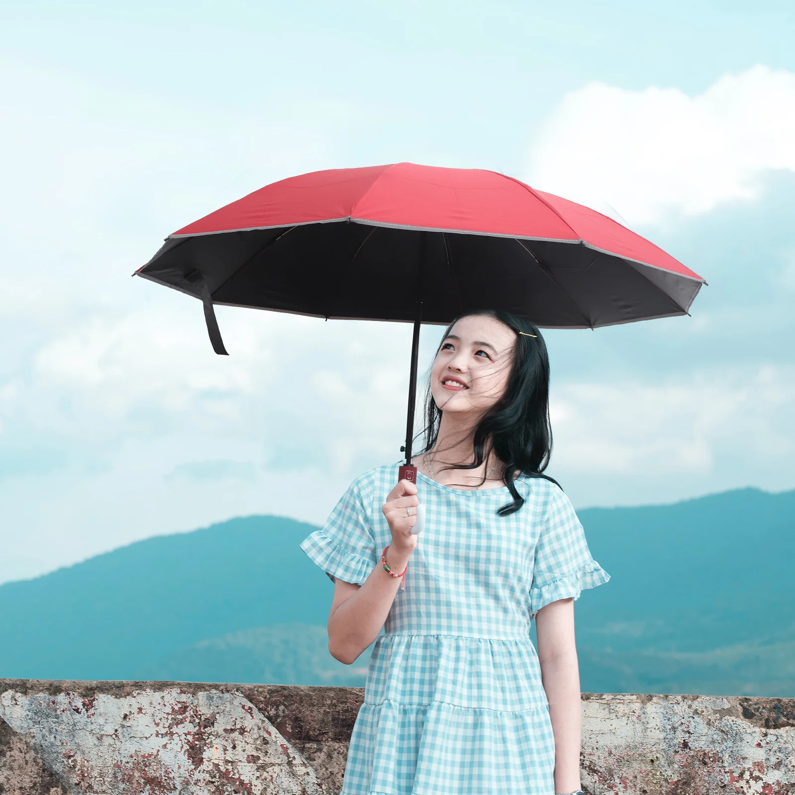 

10 Bone Inverted Folding Umbrella Portable Travel Sun Rain Uv Protection Compact Lightweight Small Umbrella For Outdoor Walking