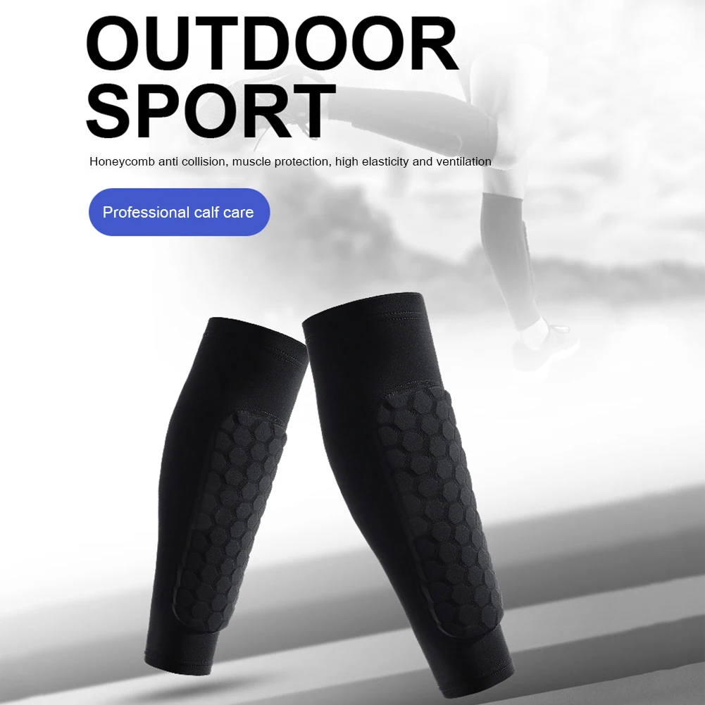 Outdoor Sports Soccer Shin Guard Pads Calf Protective Gear Honeycomb Running Leg for Effective Working-out Accessories