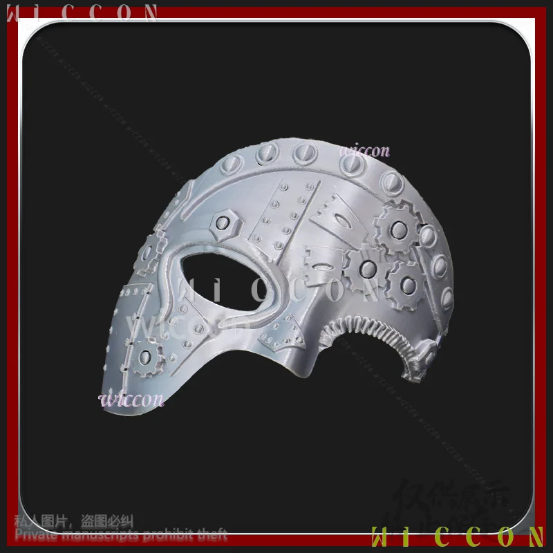 Anime Cos Anime 기계 기어 3D 폴리 젖산 소품 마스크 공포 코스프레 의상 Steampunk 펑크 가장 무도회 정장 반 얼굴