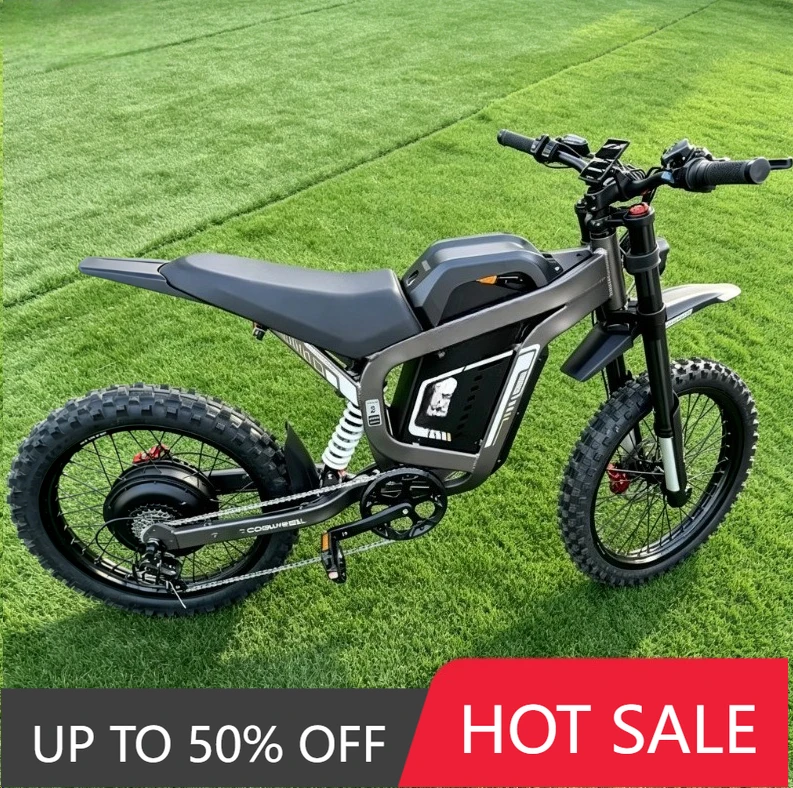 Véhicule tout-terrain électrique TTY COSWHEEL R19 72V 40Ah 6000W, vitesse maximale 80 km/h, moto électrique tout-terrain, en stock