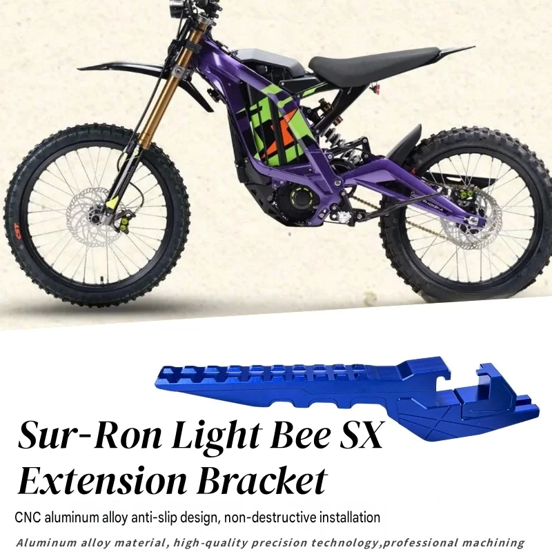 For Sur-Ron S/X special modification accessory - aluminum footrest extension bracket - rear seat footrest accessory