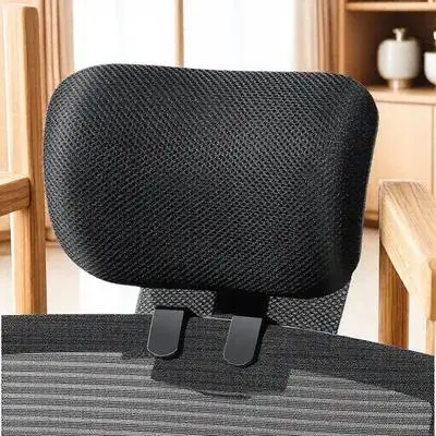 사무실 의자 헤드레스트 조절 가능한 높이 각도 목 보호 헤드 서포트 베개 인체공학적 메쉬 쿠션 임원용 호환
