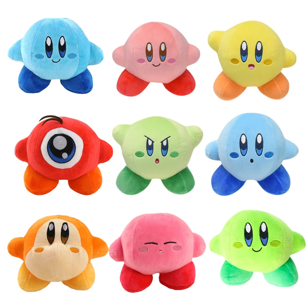 14cm Anime Kawaii Star Kirby Stuffed Toys Multiple Colors Cartoon Cute Plush Doll Great For Children Kids Christma Birthday Gift